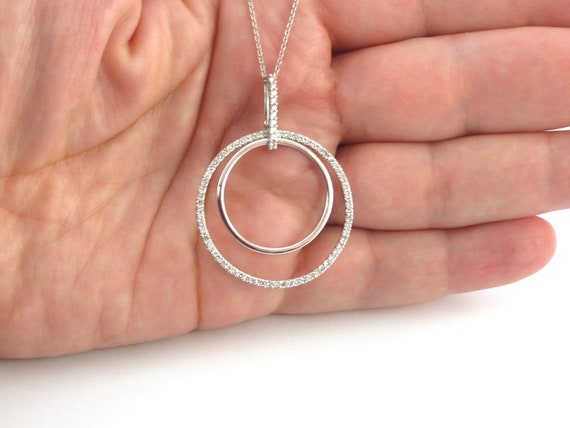 14k White Gold Eternity Circle Of Life Diamond Necklace 1 00 - Circle Of Life Diamond Pendant White Gold 14k White Gold Eternity Circle Of Life Diamond Necklace 1 00 - Circle Of Life Diamond Pendant White Gold