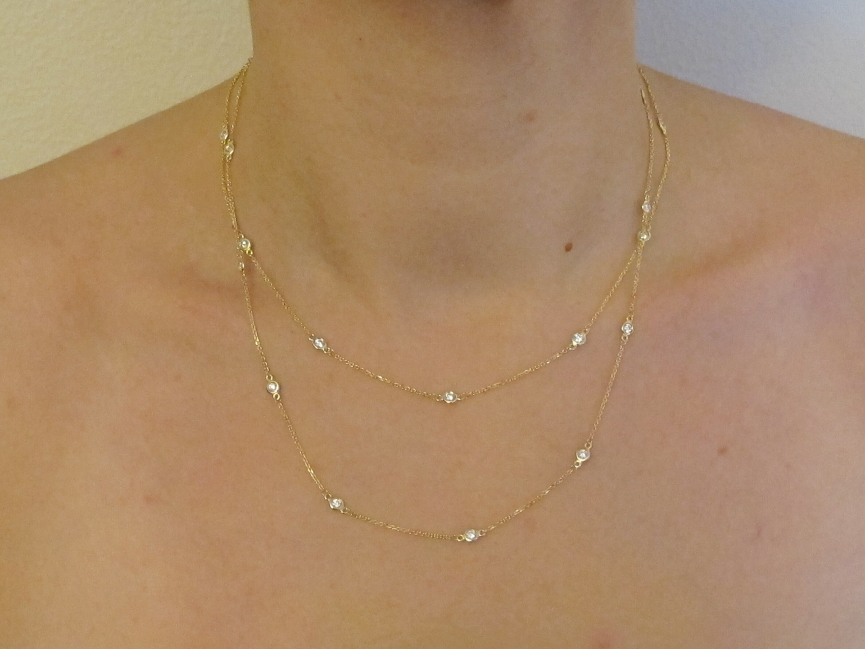 Yard Station Necklace 14k Yellow Gold 