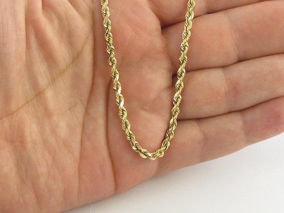 3.0 mm gold rope chain deals