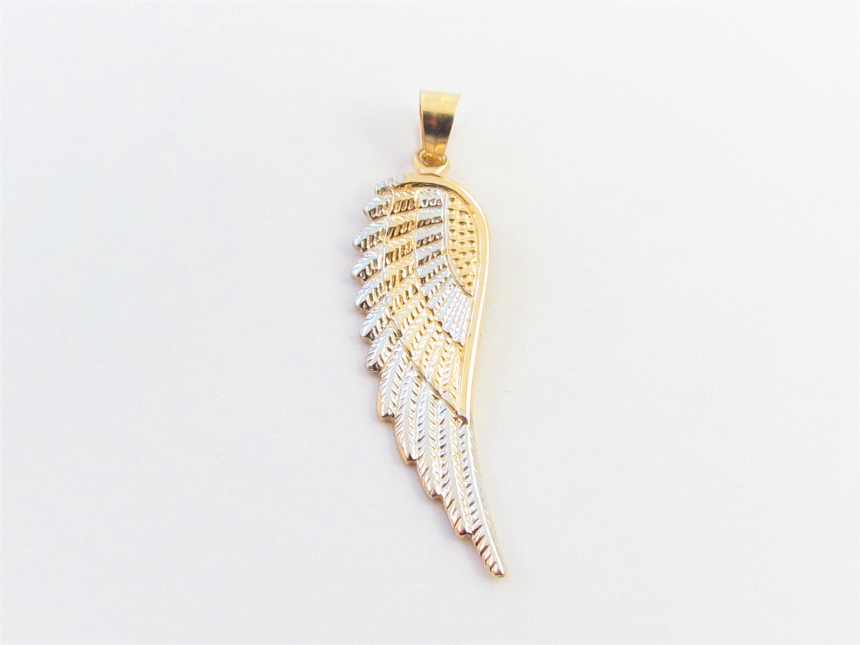 Angel Wings Pendant 14k Solid Yellow 
