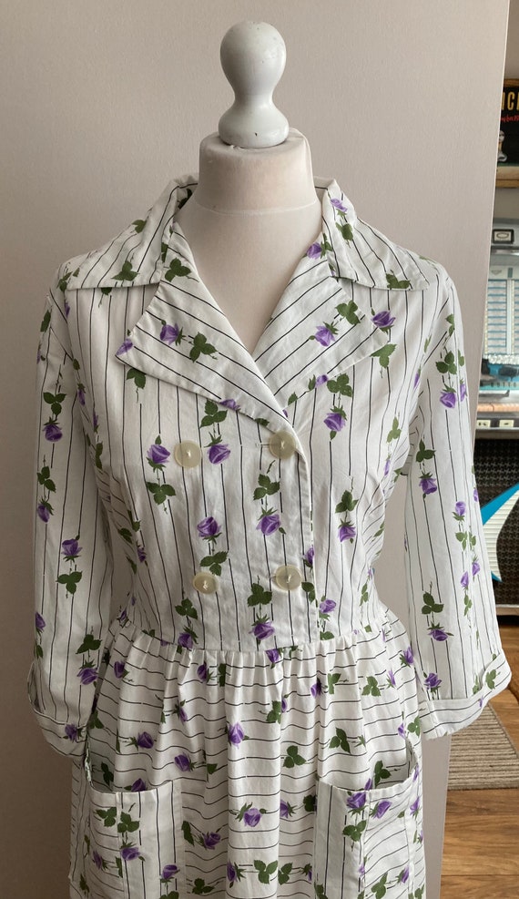 Pretty original 1950s Day Dress - image 3