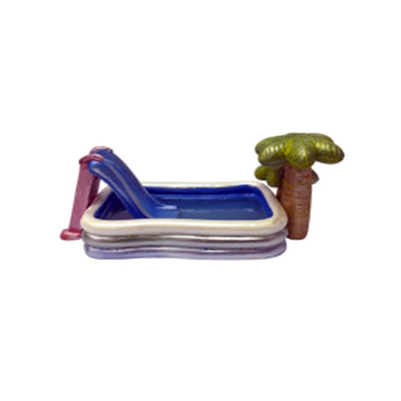 Miniature Dollhouse FAIRY GARDEN Accessories ~ Mini Swimming Pool Slide