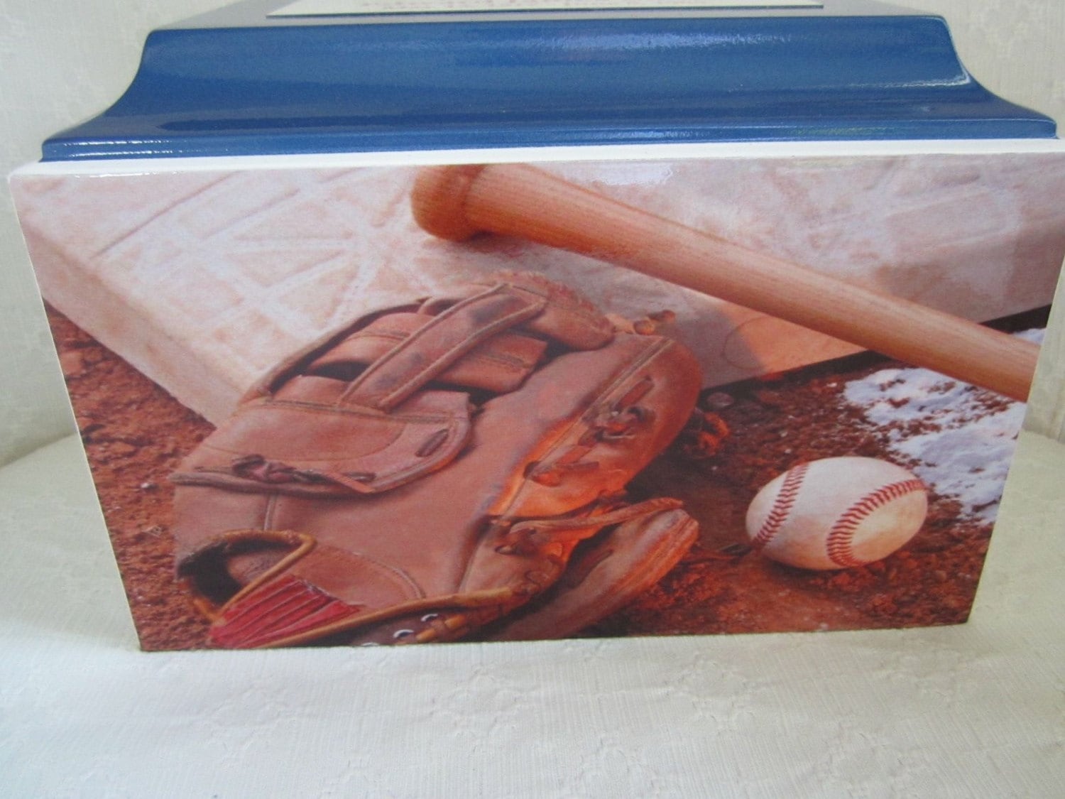 Baseball Cremation Urn and Boston Red Sox Ball Decor with Custom Metal Plaque – Memorials4u