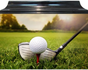 140 Black Golf Sport FRP Adult Funeral Memorial Cremation Urn