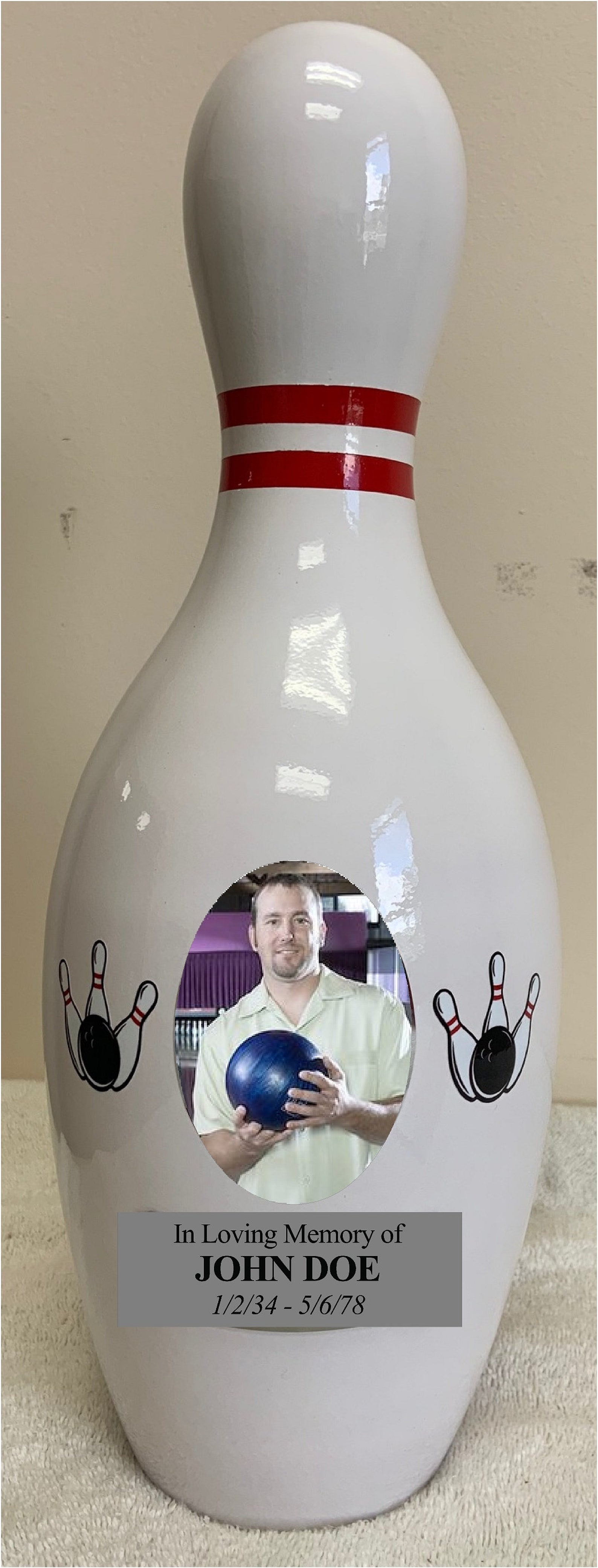 880 Custom Bowling Pin Adult Cremation Urn Etsy