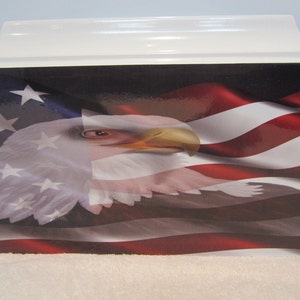 401 Adult Cremation Funeral Military Urn- Eagle and American Flag