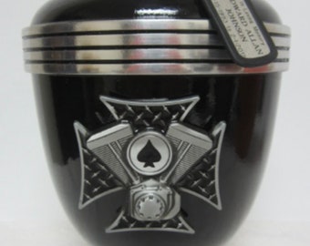 329 Ace of Spades Motorcycle Biker Memorial Cremation Urn