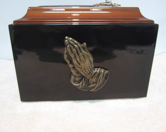614 Praying Hands Religious Adult Funeral Memorial Cremation Urn