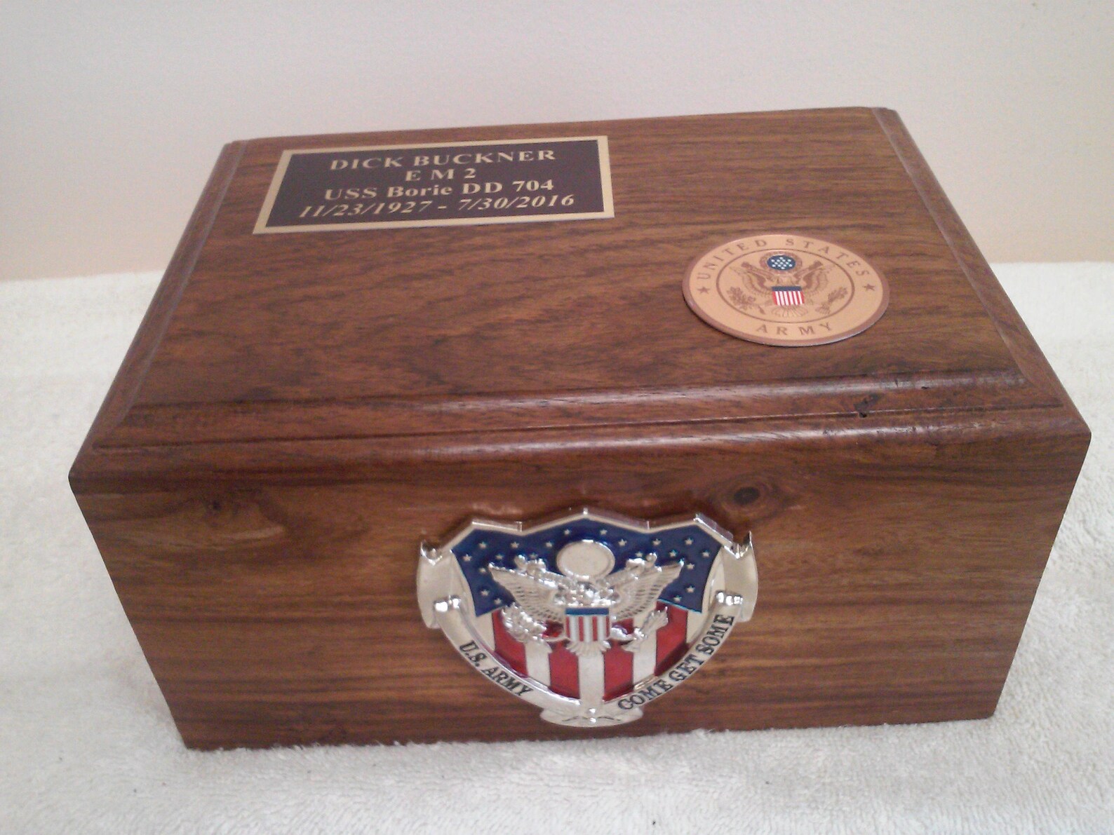 901 Wood Army Veteran Cremation Urn Etsy