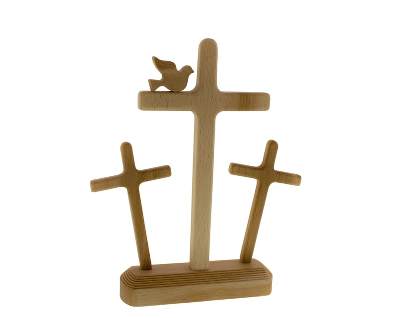 Wooden Cross Wood Cross Home Decor Easter Cross Set of 3 Etsy