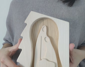 Presépio moderno, Presépio de madeira inteiro, Presépio elegante, Coleção de presépios, Presépio pequeno