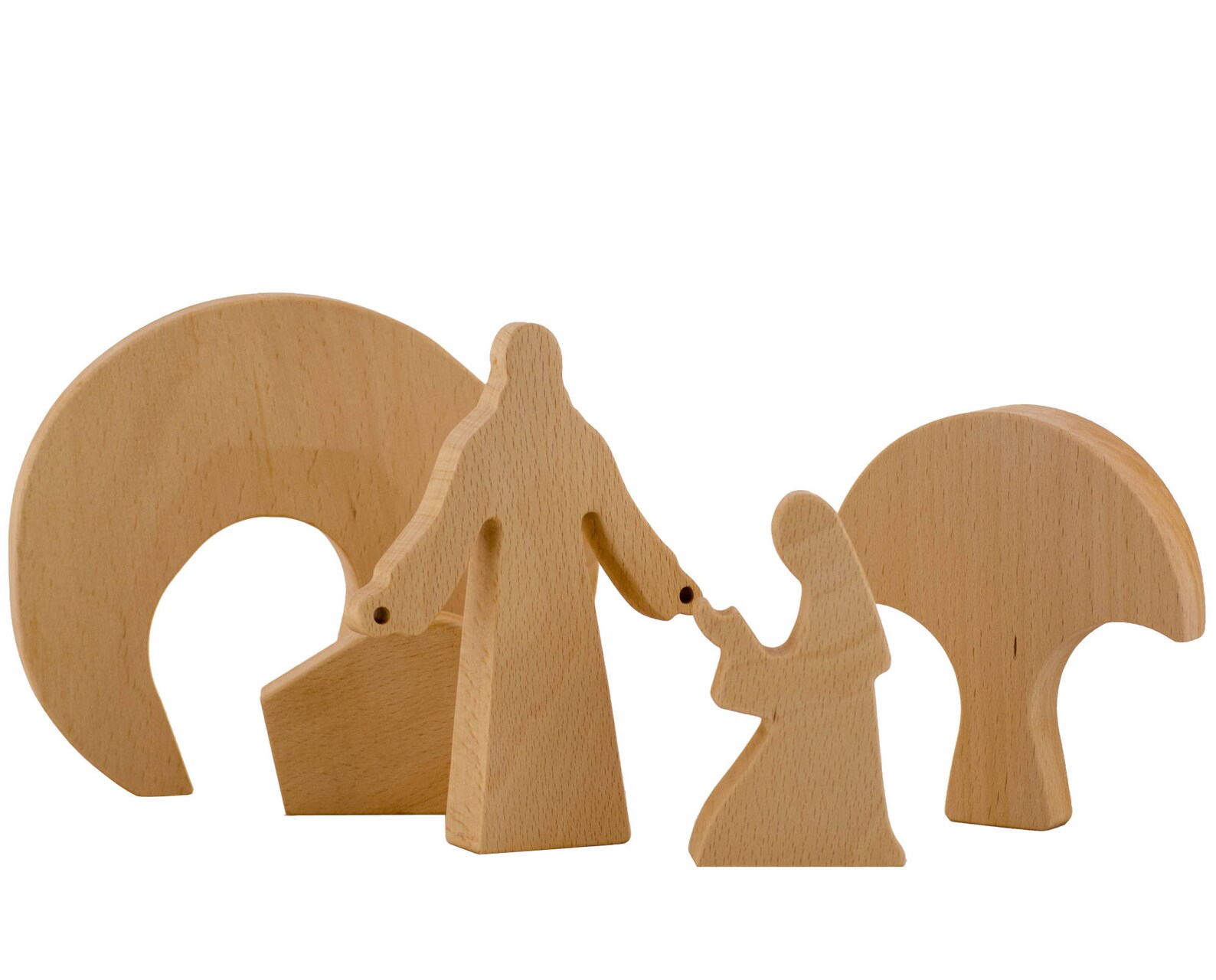 Easter Nativity Set OILED Easter Decor Easter Scene Etsy