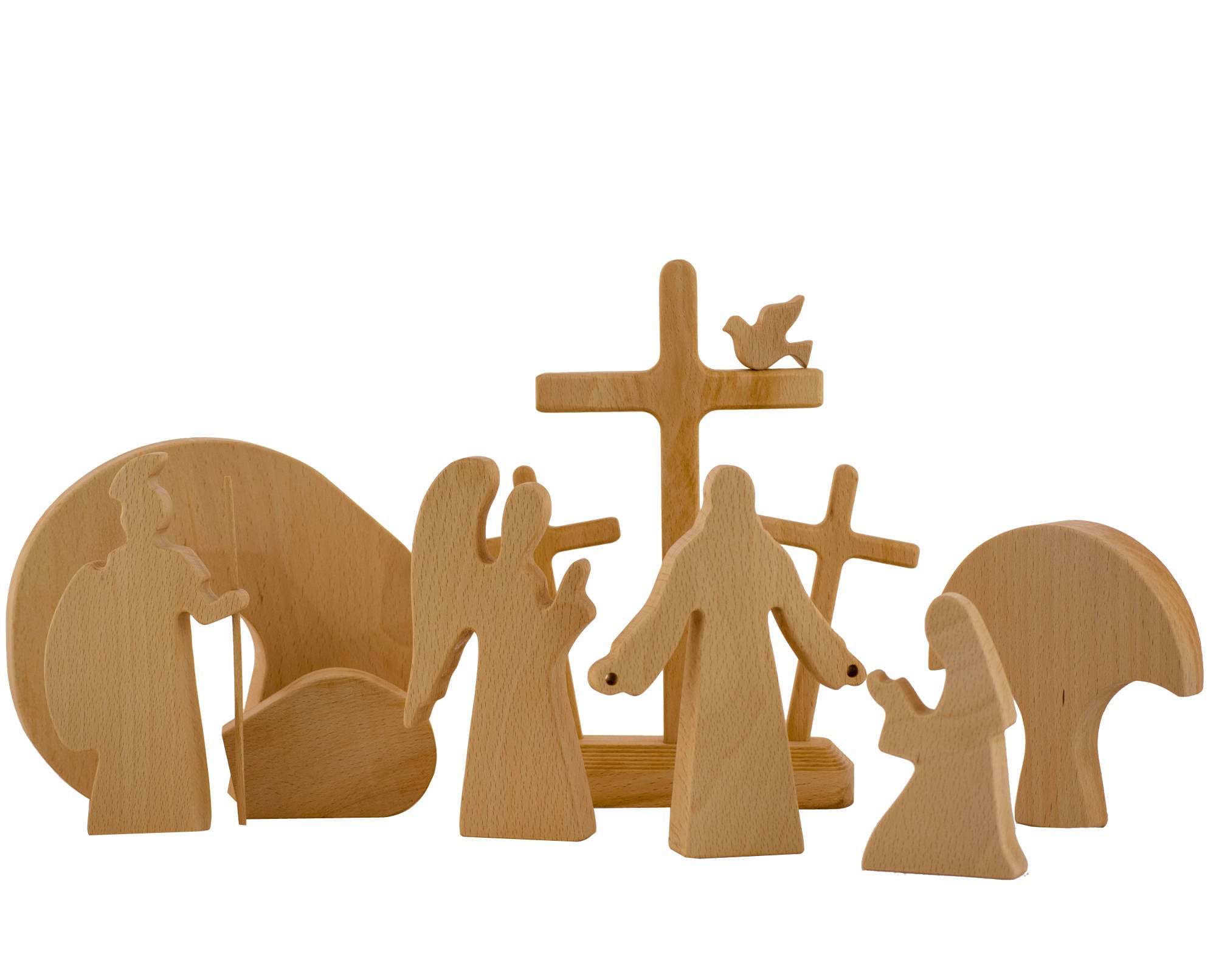 Easter Nativity Set OILED Easter Decor Easter Scene Etsy UK