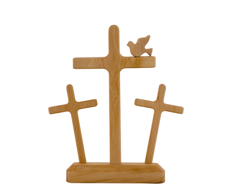 Easter Nativity OILED Easter Decor Easter Scene Wooden Etsy