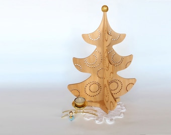 Wooden Christmas Tree 15" Christmas Decoration Beautiful Christmas Gift