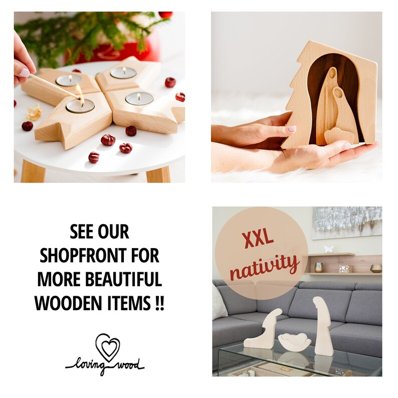 Easter Nativity Set OILED Easter Decor Easter Scene Etsy