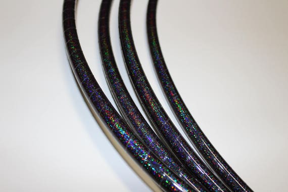 3/4 Black Holographic Glitter JAMtape - Hula Hoop Tape - Fish Lure Tape -  Decorative Craft Tape - 50, 100, 150ft Rolls