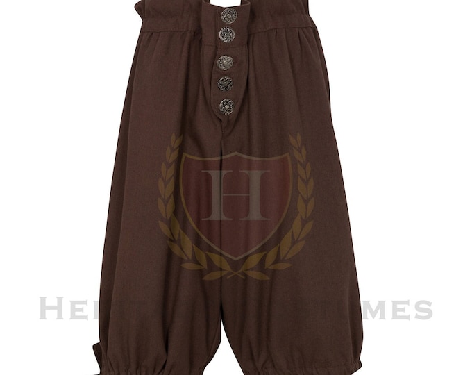 Pirate Wide Leg Breeches, Buccaneer Trousers, Swashbuckler Pants