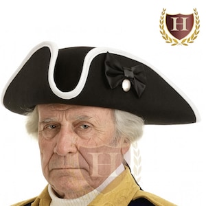Colonial Captain's Hat, Colonial Tricorn Hat