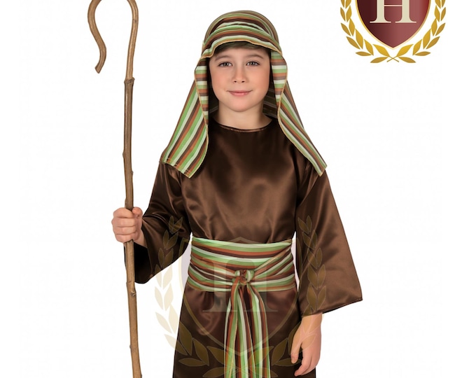 Nativity Shepherd Costume, Christmas Pageant Shepherd Costumes for Kids