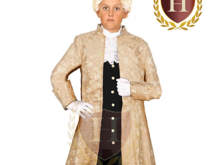 Colonial Children's Brocade Frock Coat