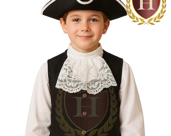 Colonial Children&#39;s Vest and Jabot Set