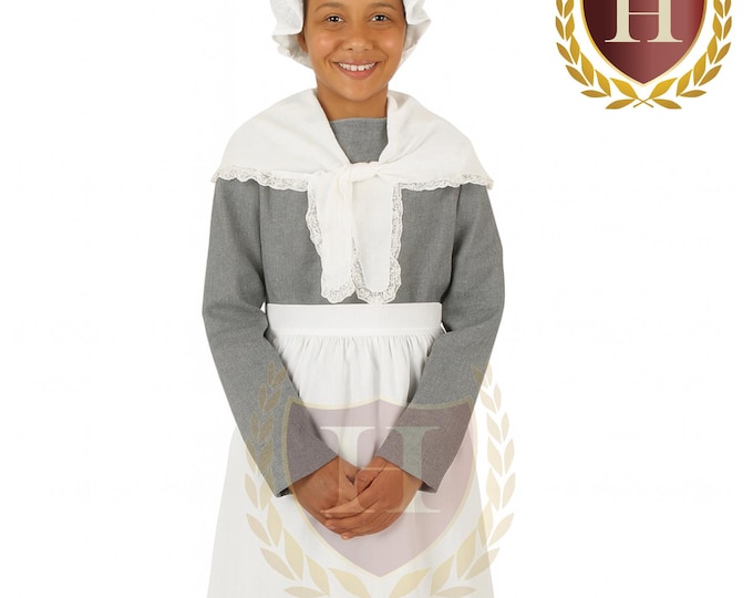 Phillis Wheatley Costume - Black History Figures of America - 18th Century & Colonial America Clothing for Children
