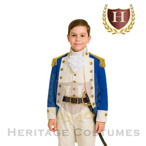 Alexander Hamilton Children&#39;s Uniform, Colonial Costume, Revolutionary War