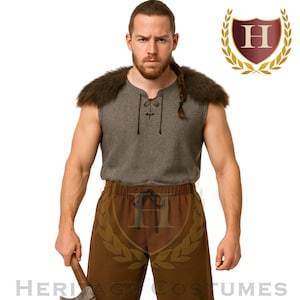 Men’s Viking Pants – Medieval Renaissance Landsknecht Trousers for LARP, Cosplay & Reenactments
