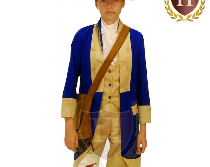 Deborah Sampson Colonial Girls' Revolutionary War Uniform Costume