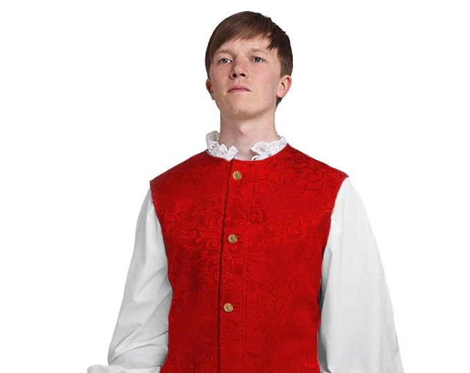Colonial Children's Long Vested Brocade Waistcoat