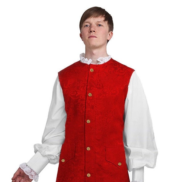 Colonial Children's Long Vested Brocade Waistcoat