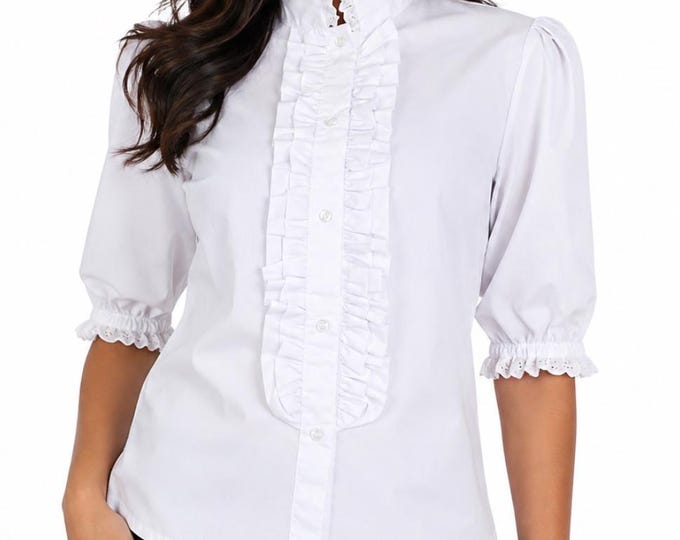 19th Century Women's White Victorian Blouse