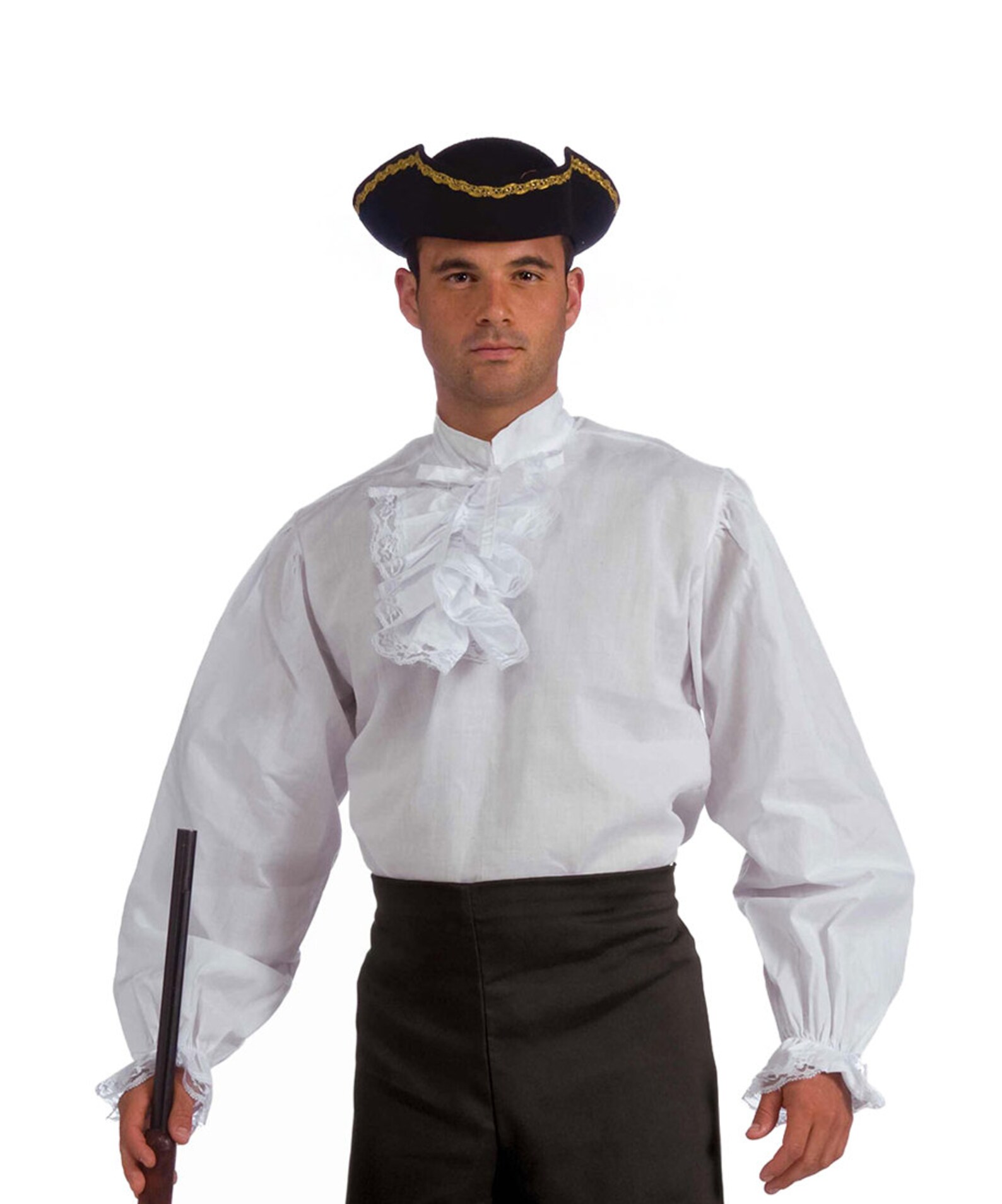 Colonial Adult White Shirt/pirate Ruffled Adult Shirt - Etsy