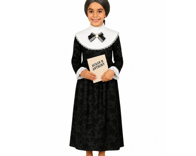 Kid's Susan B Anthony Victorian Costume, Victorian Period Dress