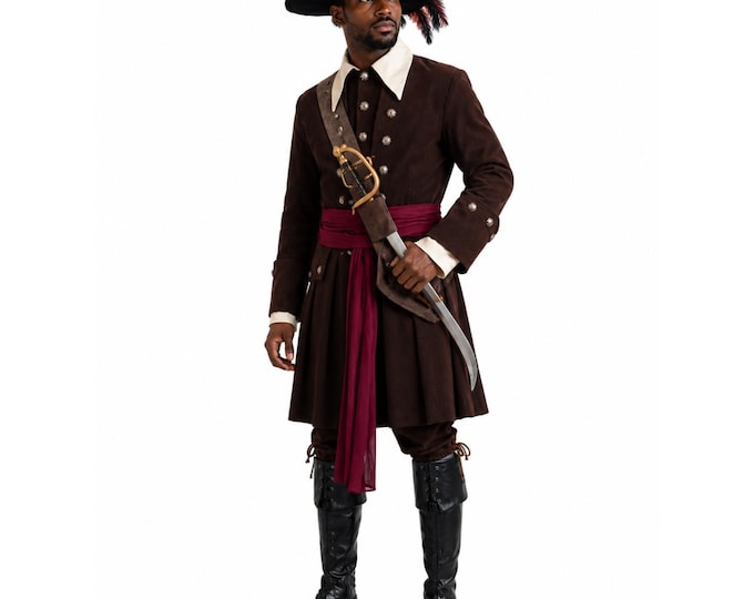 Adult Weathered Pirate Captain Costume