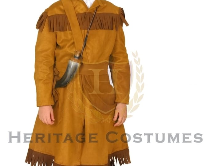 Children’s Davy Crockett Costume – Kids’ Frontier Pioneer Outfit