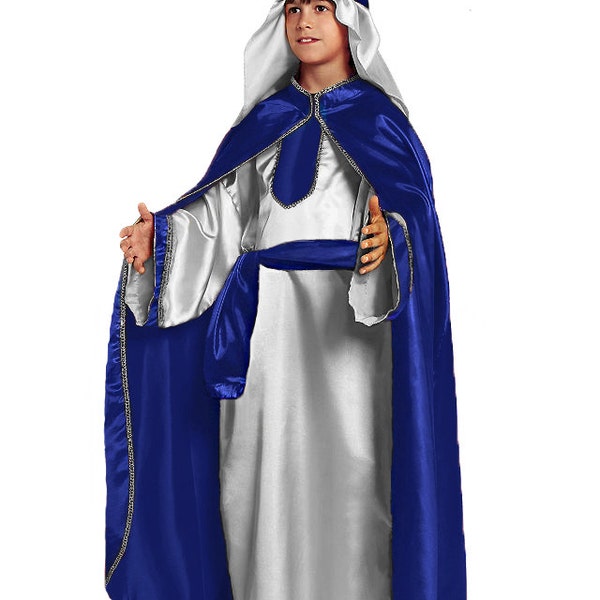 Kids Boy's White Wise Man Costume