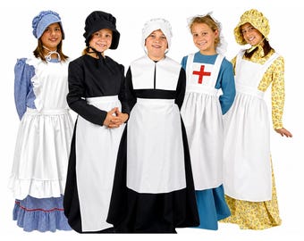 Children's Apron Historical Accessory Set