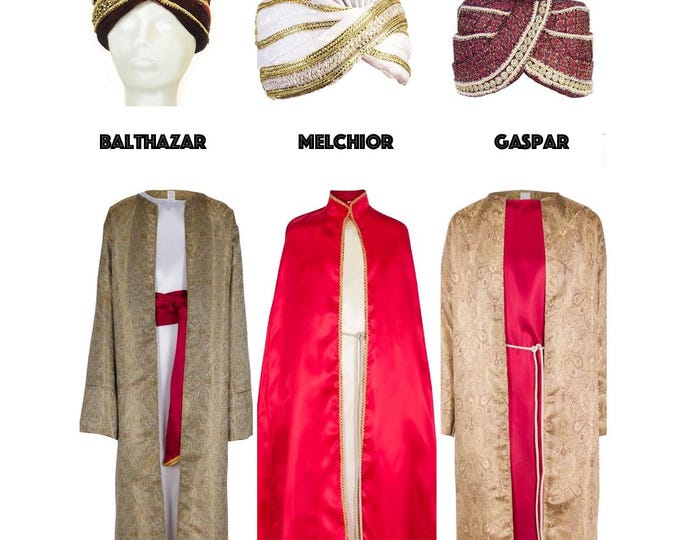 Biblical Magi Children's Costume – Three Wise Men, Kings from the East Nativity Outfits