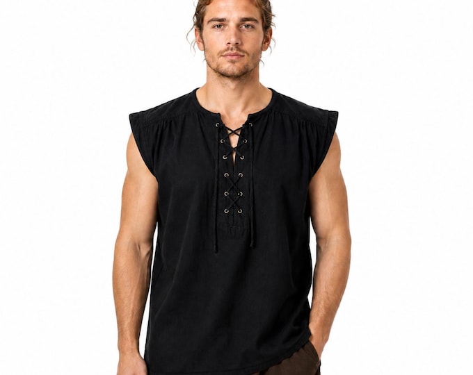 Medieval Celtic Viking Barbarian Sleeveless Shirt