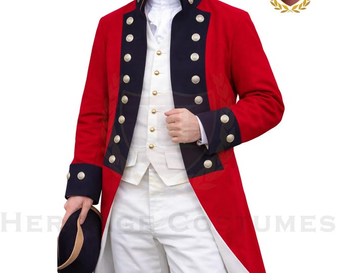 American Revolutionary War British Red Coat Officer's Jacket
