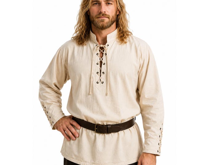 Medieval Lace-up Pirate Shirt