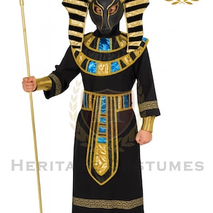 Children&#39;s Anubis Egyptian God Costume – Egyptian God of the Afterlife