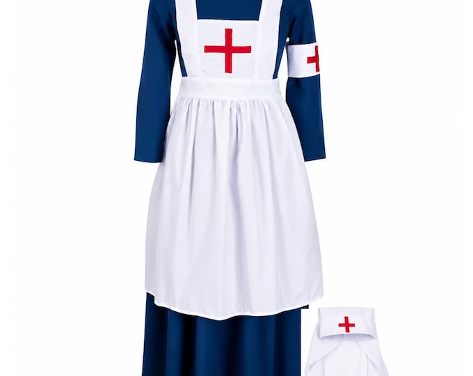 Kid's Historical Figures Famous Civil War Nurses Costumes: Florence Nightingale, Clara Barton, Elizabeth Grace Neil, Susie King Taylor