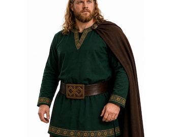 Medieval Celtic Viking Tunic Full Sleeves Renaissance Shirt SCA Larp