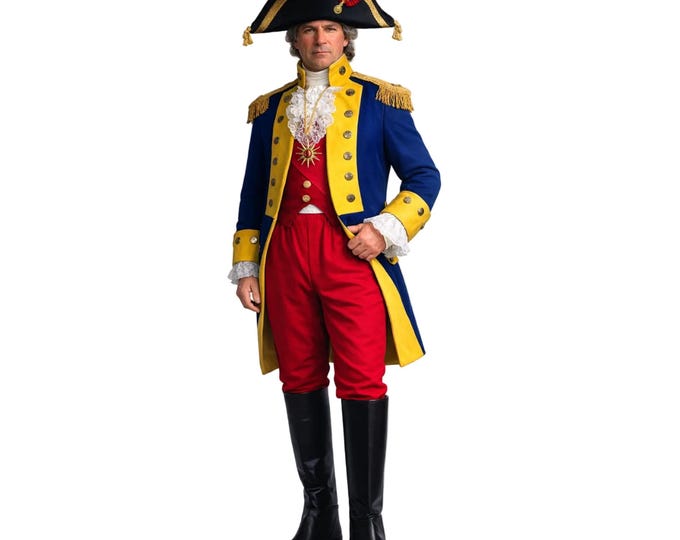 Adult General Rochambeau Revolutionary War Uniform