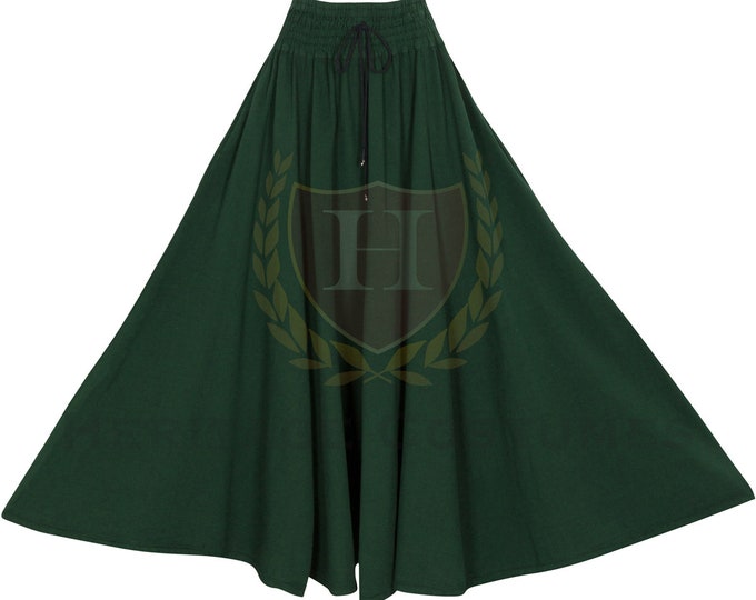 Medieval Renaissance Skirt With Adjustable Waist, Pirate Skirt