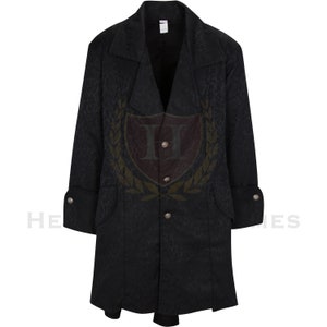 Pirate Frock Coat Black Brocade