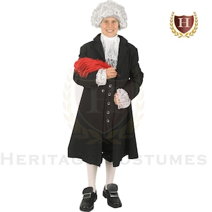 John Hancock Children's Colonial Costume,Founding Fathers Costume